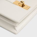 CARD HOLDER WITH FLAP 16 IN SATINATED CALFSKIN WHITE COTTON - Image 5